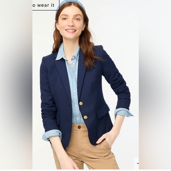 j crew mercantile Jackets & Blazers - J. Crew Classic Navy Blazer with Gold Buttons